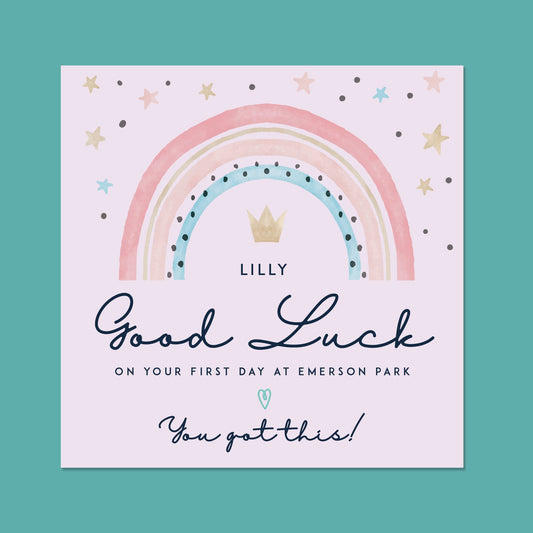First Day at School Card - Personalised