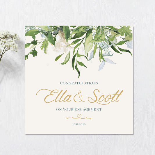 Engagement Card, Personalised Engagement Card, Personalised Congratulations on your Engagement card, You're engaged card, On your engagement