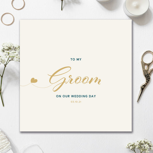 Wedding Card 135mm x 135mm Blank Inside