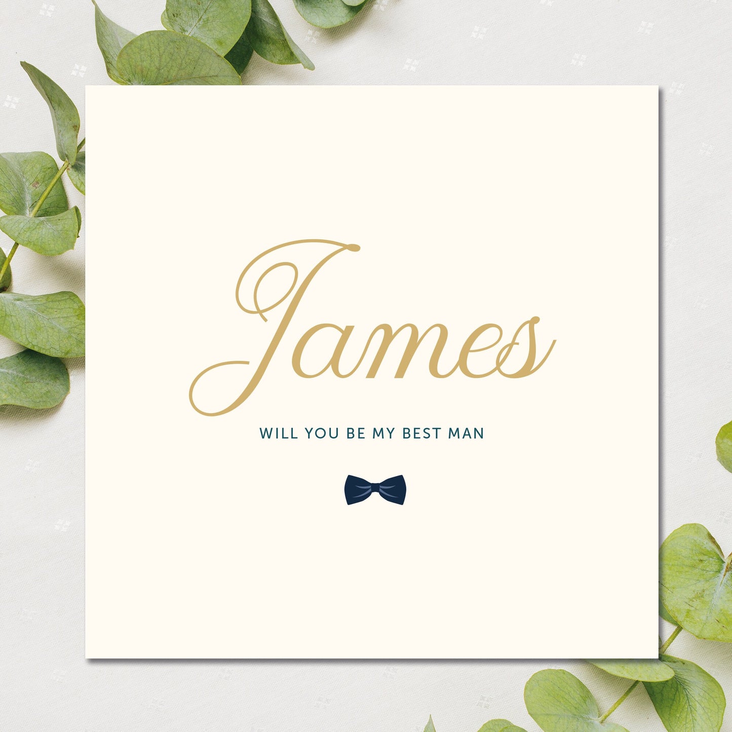Best Man Card - Elegant Personalised