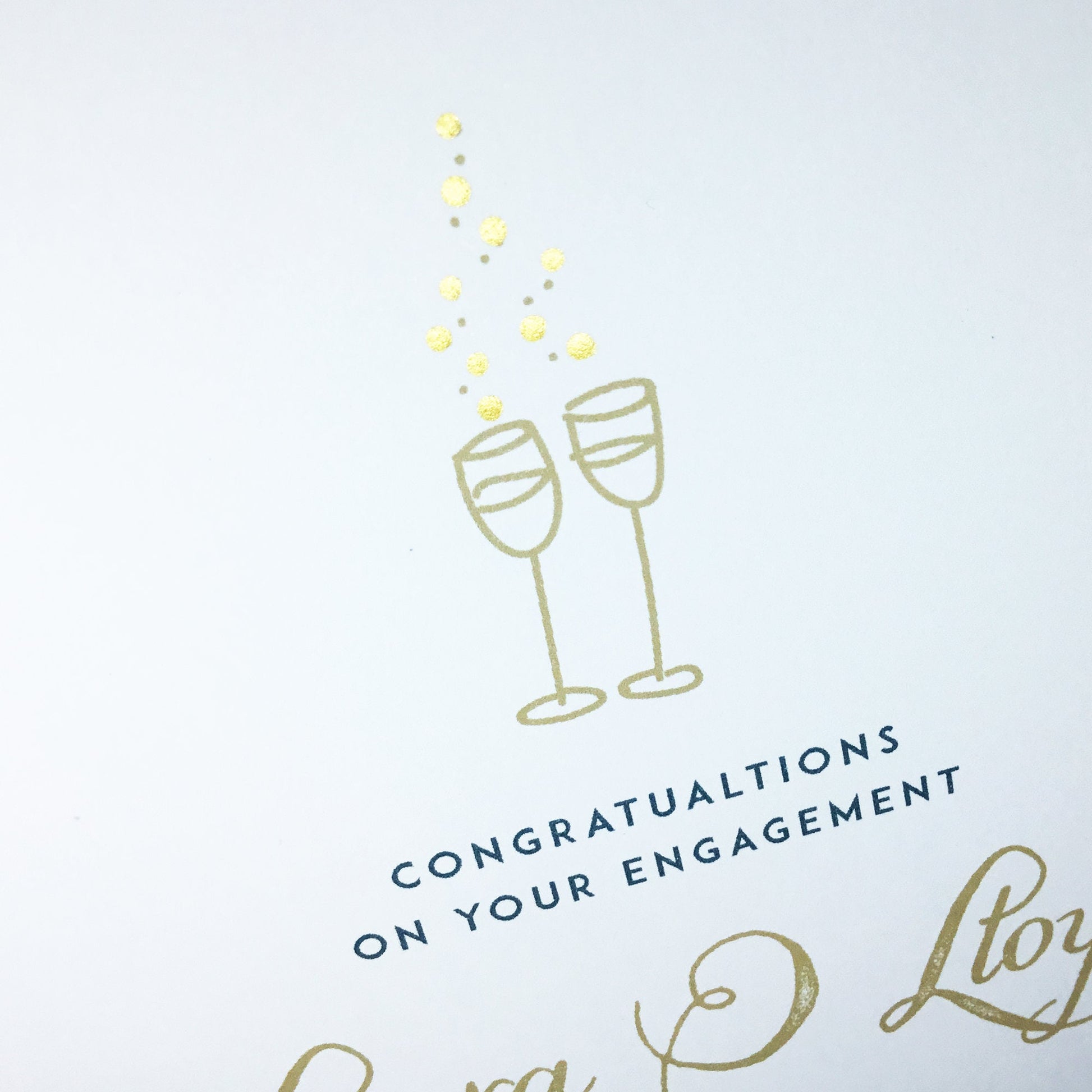 Personalised Engagement Card - 135mm Square