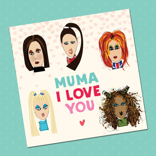 Spice Girls Mama I Love you, Mothers Day Card, Funny, Happy Mothers Day Card, Mothers Day Card For mum, Mum Mothers Day Card
