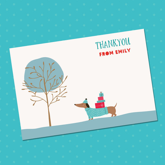 Thank you note Card Single side, Thank you pack of cards, Colourful Thank you cards, christmas thank you cards