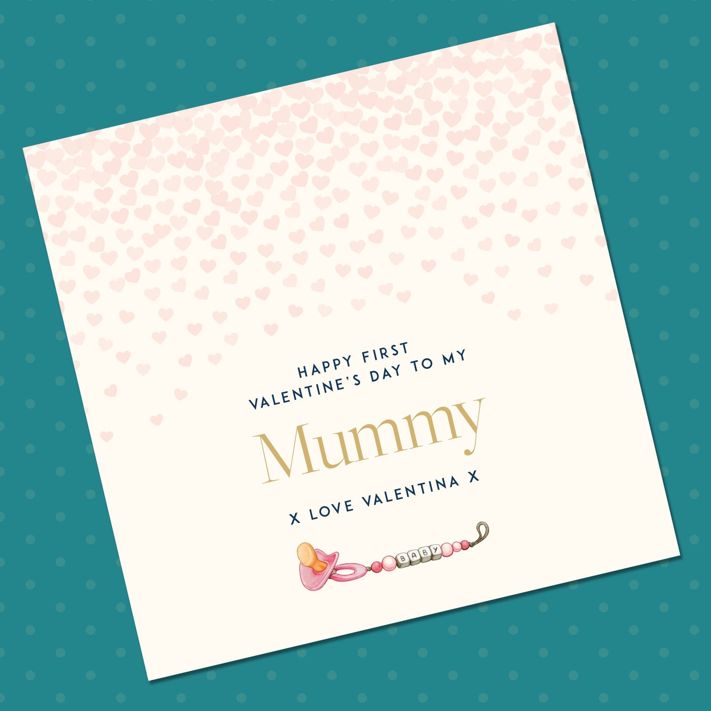 Baby's First Valentine's Card For Mummy: Personalized Mum Valentine