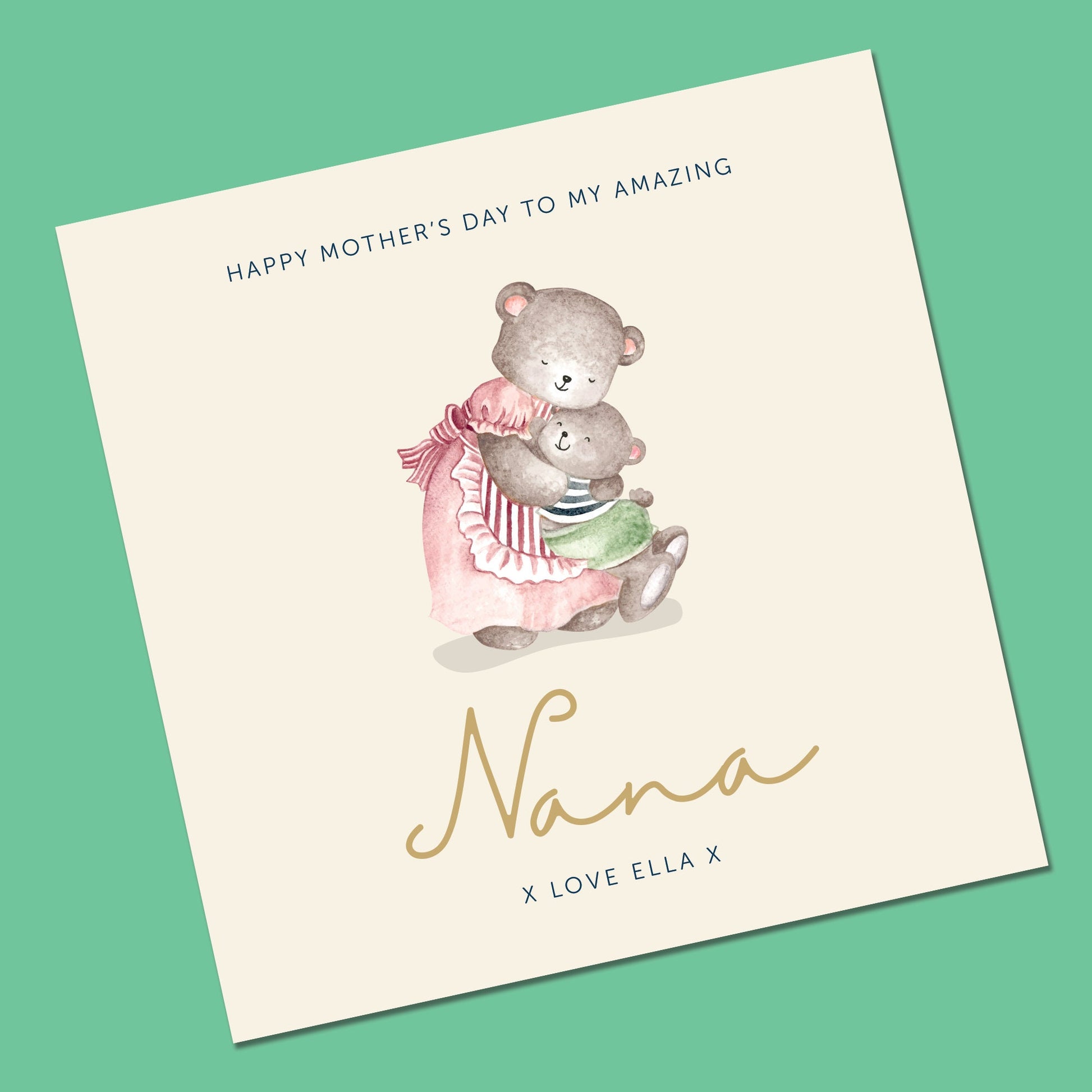 Nan Mother's Day Card | Nanny Mothers Day Card | Penguin Mothers Day Card | Mummy Mothers day card | Card from Daughter | Card for Nana