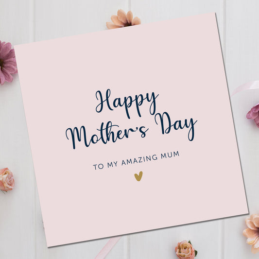 Mother's Day Card | Mothers Day Card | Simple elegant Mothers Day Card | Mummy Mothers day card | Card from Daughter | Card for Nana