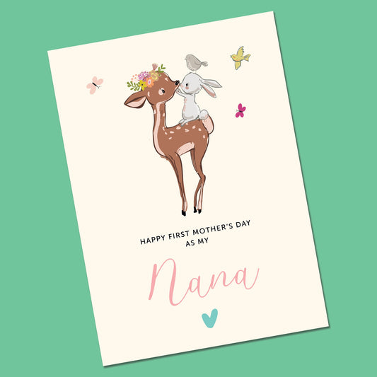 Nan Mother's Day Card | Nanny Mothers Day Card | Penguin Mothers Day Card | Mummy Mothers day card | Card from Daughter | Card for Nana