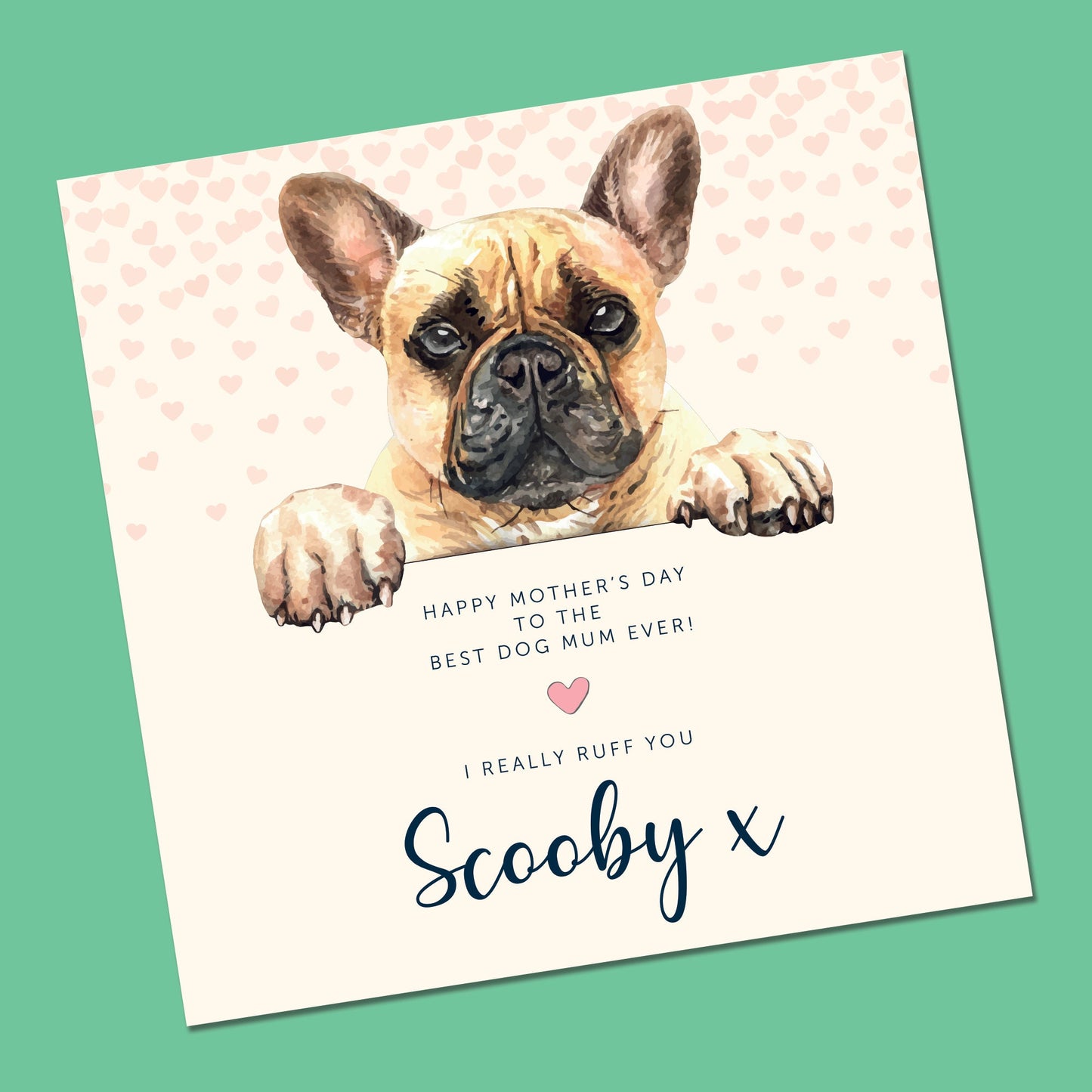 Dog mum, Mothers day card, Personalised, Cockerpoo, Shih tzu, Frenchie mothers day card, dog mum card, mothers day gift from the dog