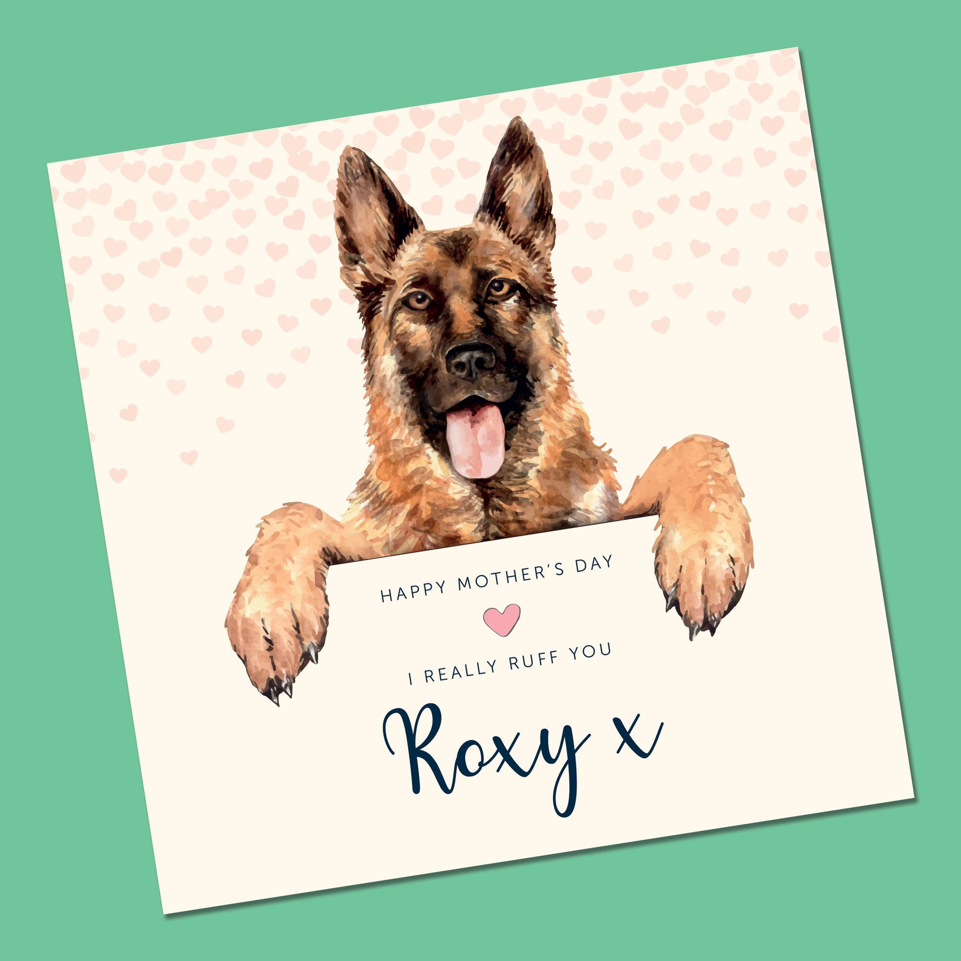 Dog mum, Mothers day card, Personalised, Cockerpoo, Shih tzu, Frenchie mothers day card, dog mum card, mothers day gift from the dog