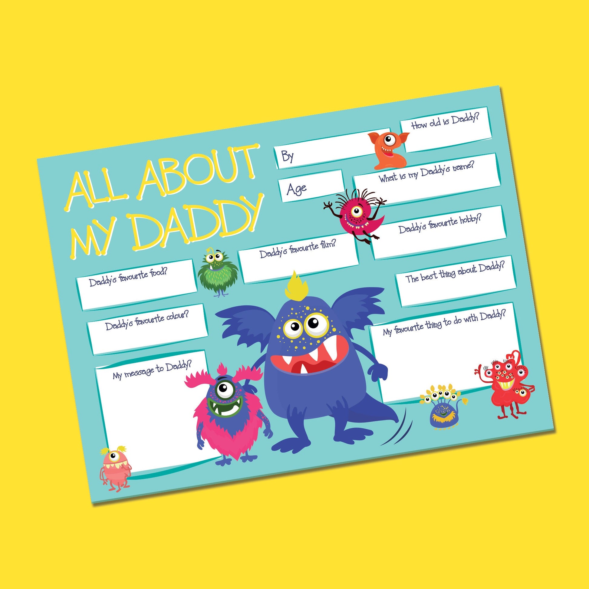 Dad Birthday Card - Personalised 5x7