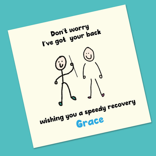 Get Well Soon Card - Tough Cookie Personalized