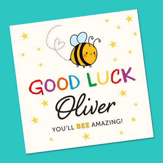 First Day at School Card Personalised