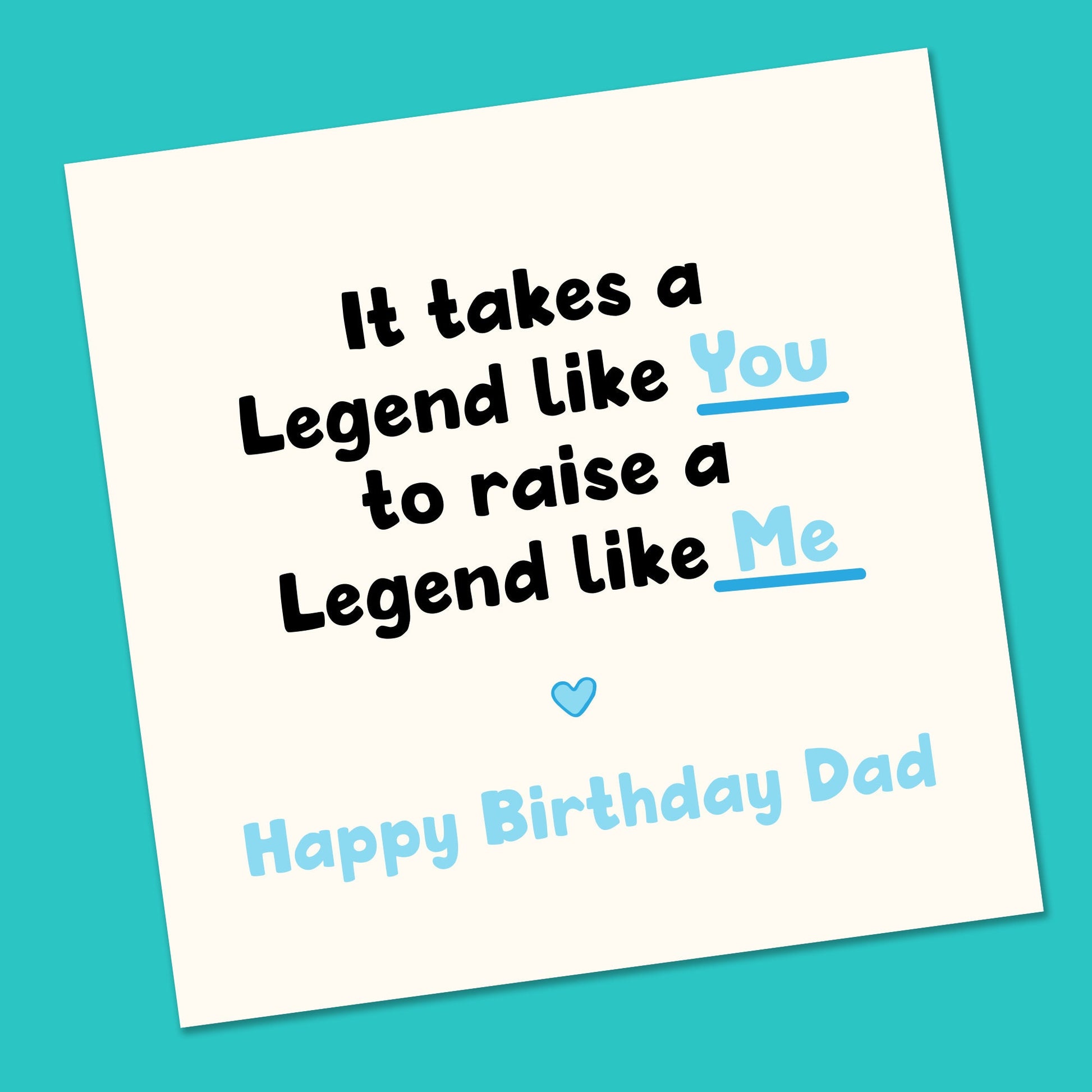 Birthday Card | Funny Birthday Card | Funny Card | Fun Birthday Day Card | Birthday Day Gift for Dad | Funny Card | Legend card