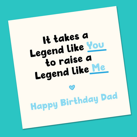 Birthday Card | Funny Birthday Card | Funny Card | Fun Birthday Day Card | Birthday Day Gift for Dad | Funny Card | Legend card
