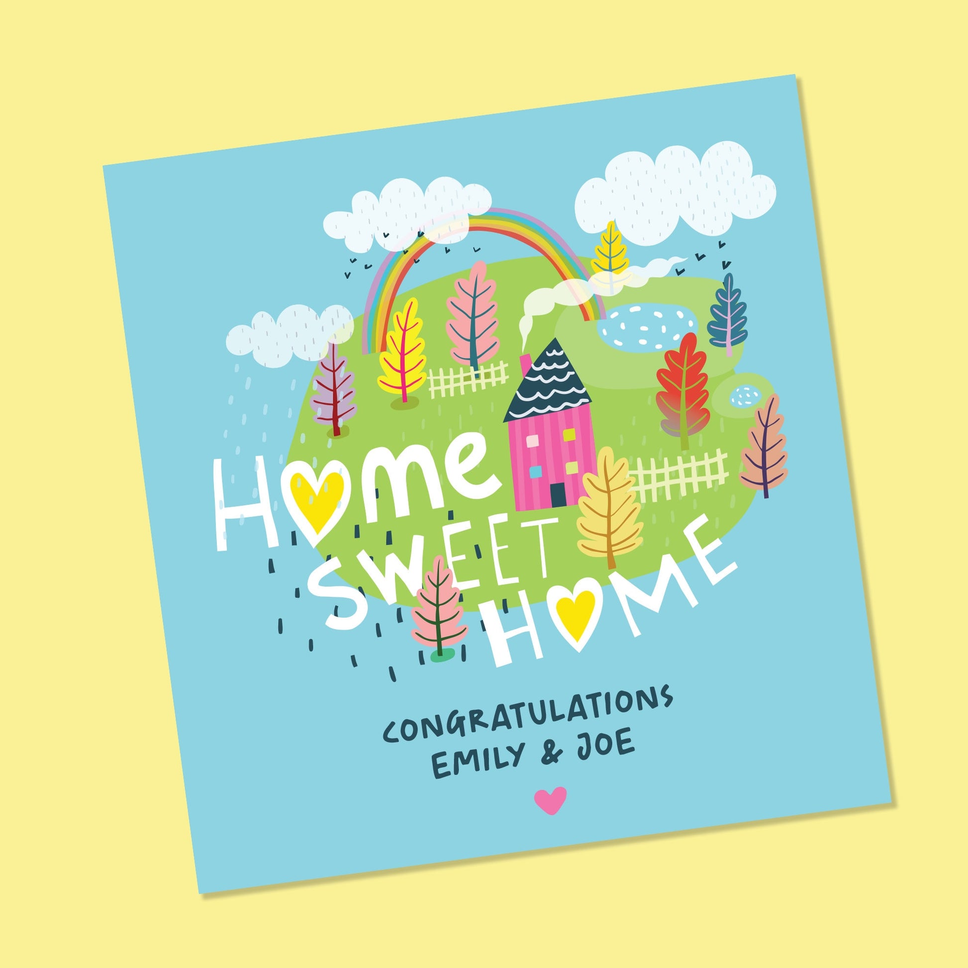 New Home Card - 6" x 6" Personalised Housewarming