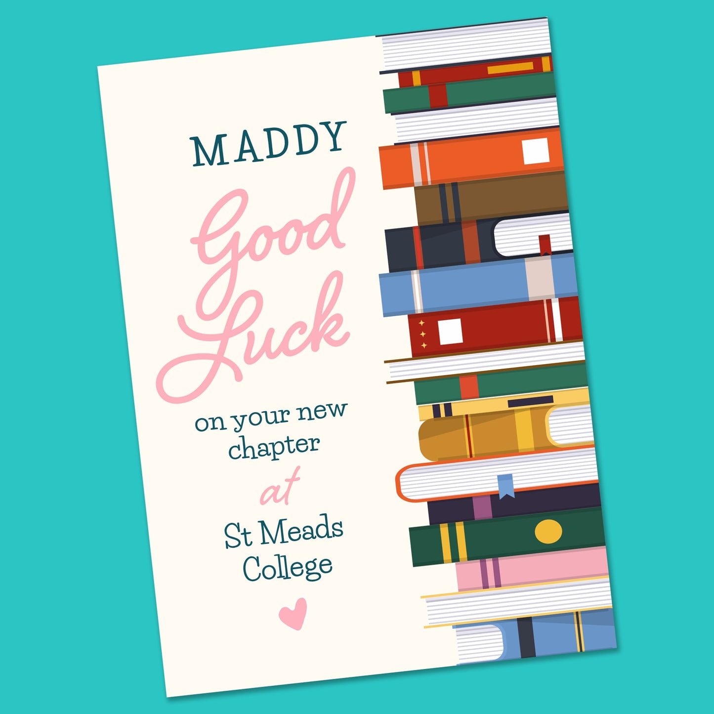 Good Luck College Card - First Day University