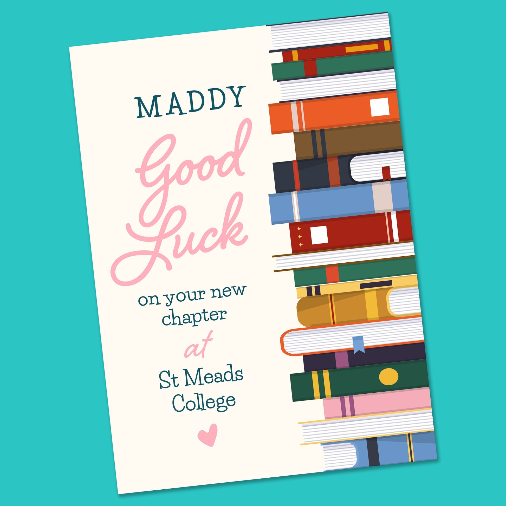 Good Luck College Card - First Day University