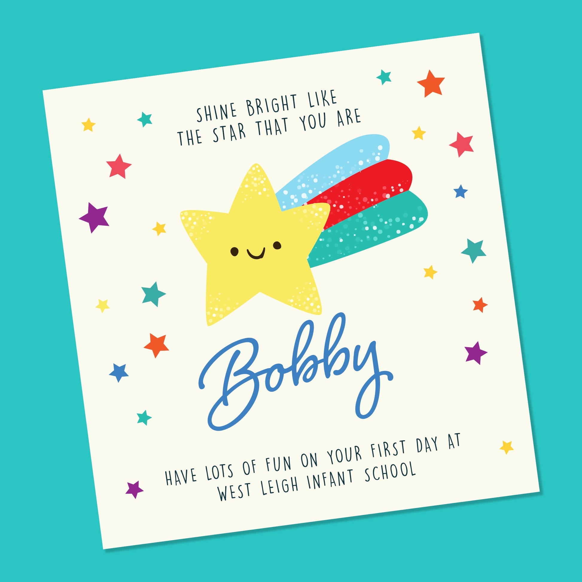 Back to School Card - Personalised 5x5"