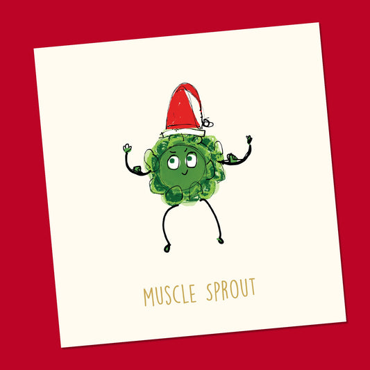 Funny Christmas Card - 6x6" Blank Inside