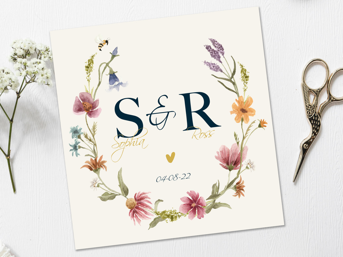 Engagement Card - Personalised Initials
