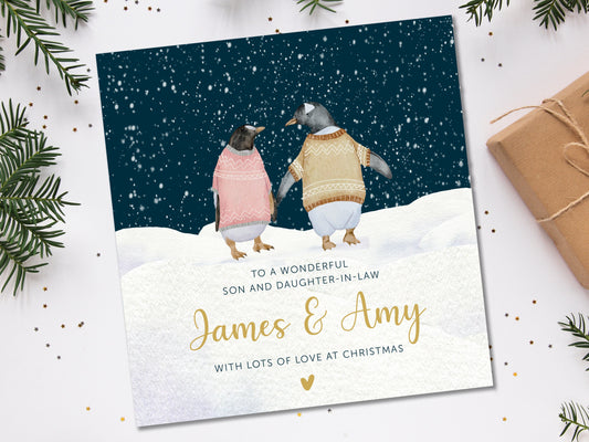 Christmas Card for Couple - Personalised