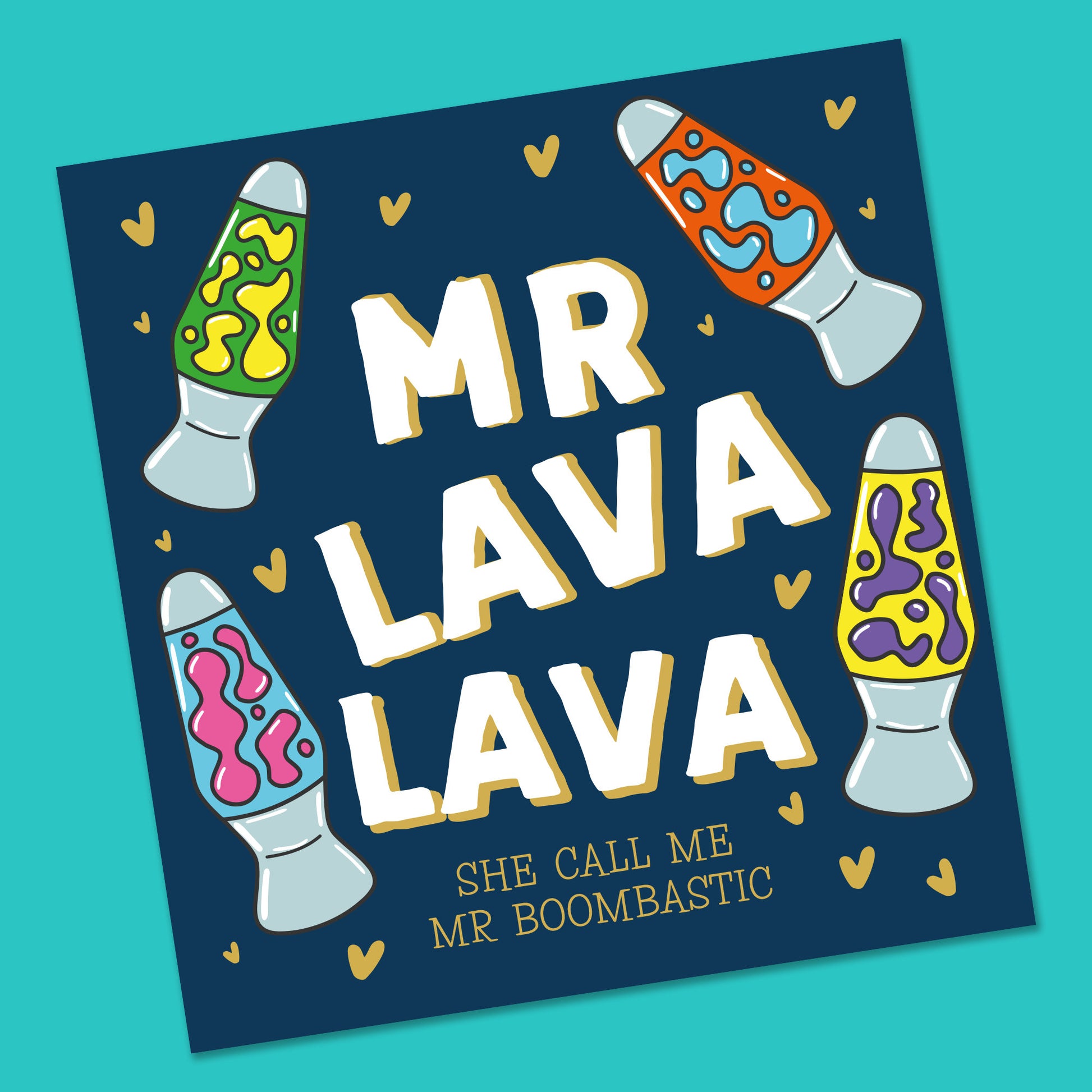 Funny Valentines Card Mr Lava Lava , Funny Valentines Card Boyfriend, Valentines Card Husband, Funny Valentines Card for him