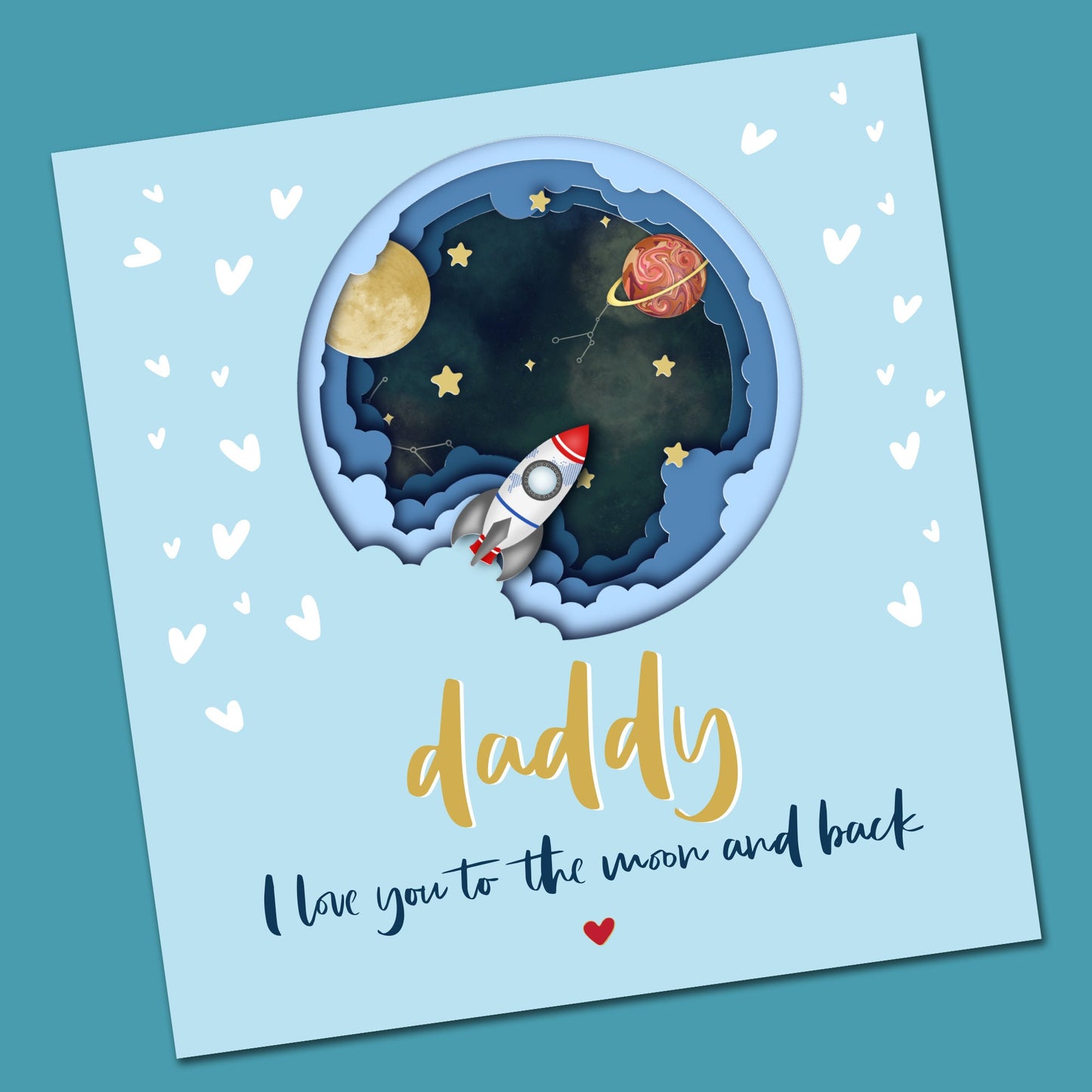 Baby's 1st Valentine Card For Dad