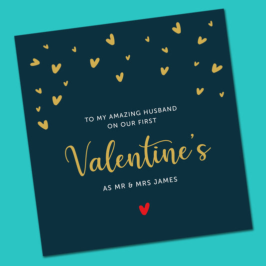 First Valentine's Day Card for Husband