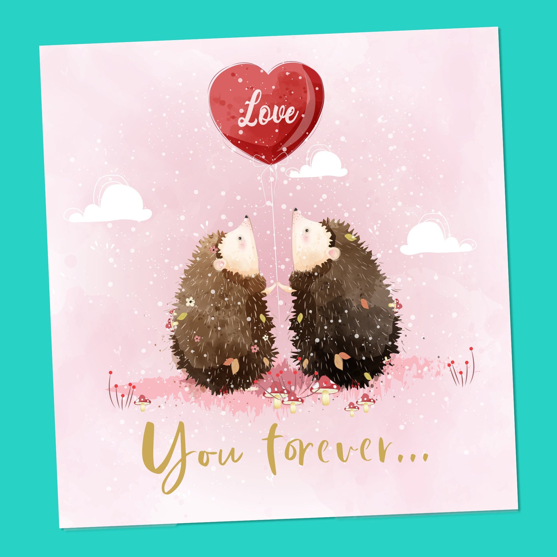 Valentines Day Card, Giraffe, Love Card, Valentine Cards for Husband, for Wife, for Girlfriend, for Boyfriend, Girlfriend, Fiance