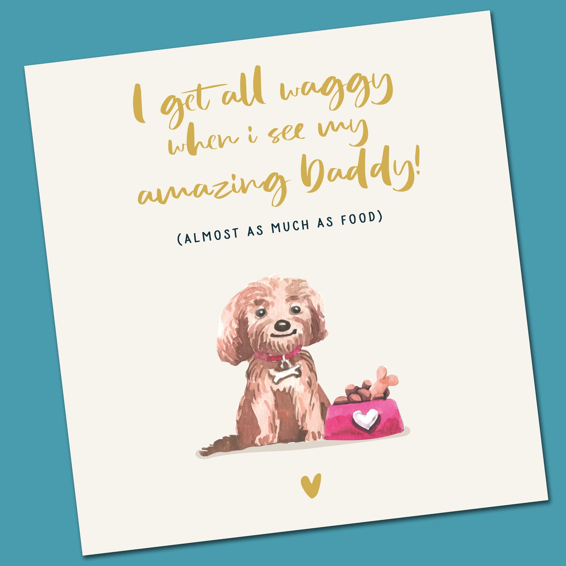 Funny Dog Dad Valentine Card