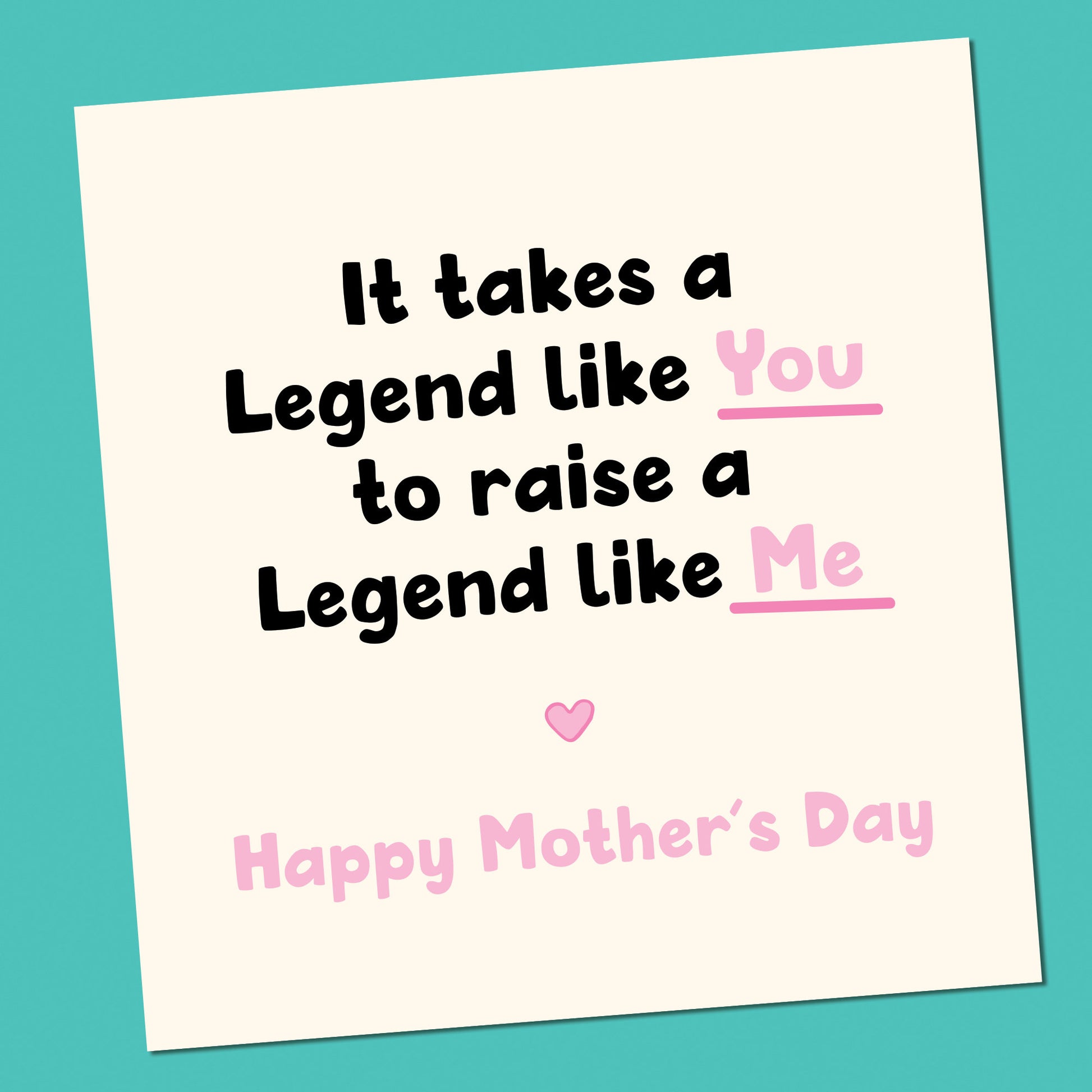 Funny Mother's Day Card - Legend Mum
