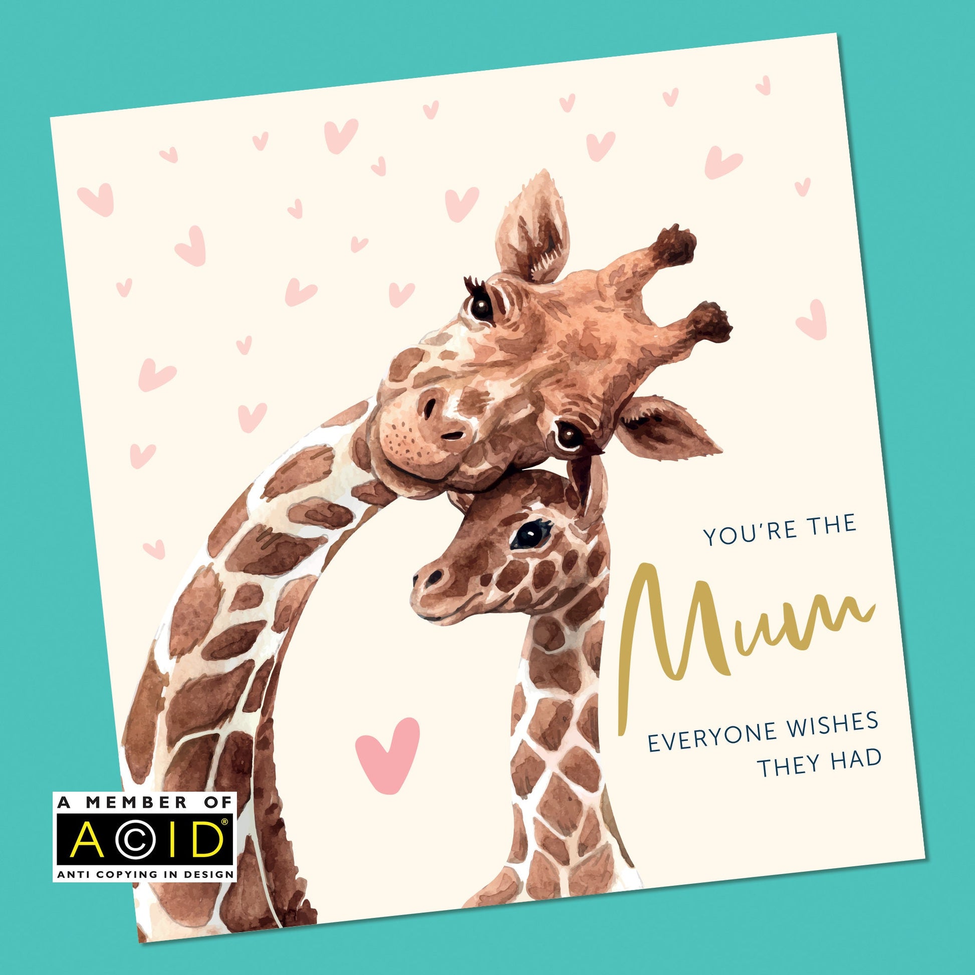 Mother's Day Card | Mothers Day Card | Giraffe Mothers Day Card | Mummy Mothers day card | Card from Daughter | Card for Nana