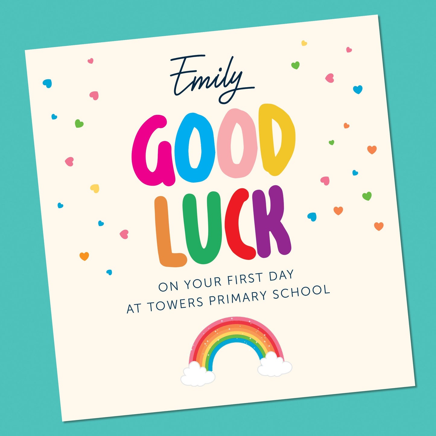 First Day at School Card - Personalised