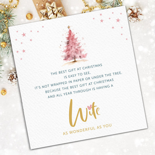 Christmas Card for Wife - Personalised Poem