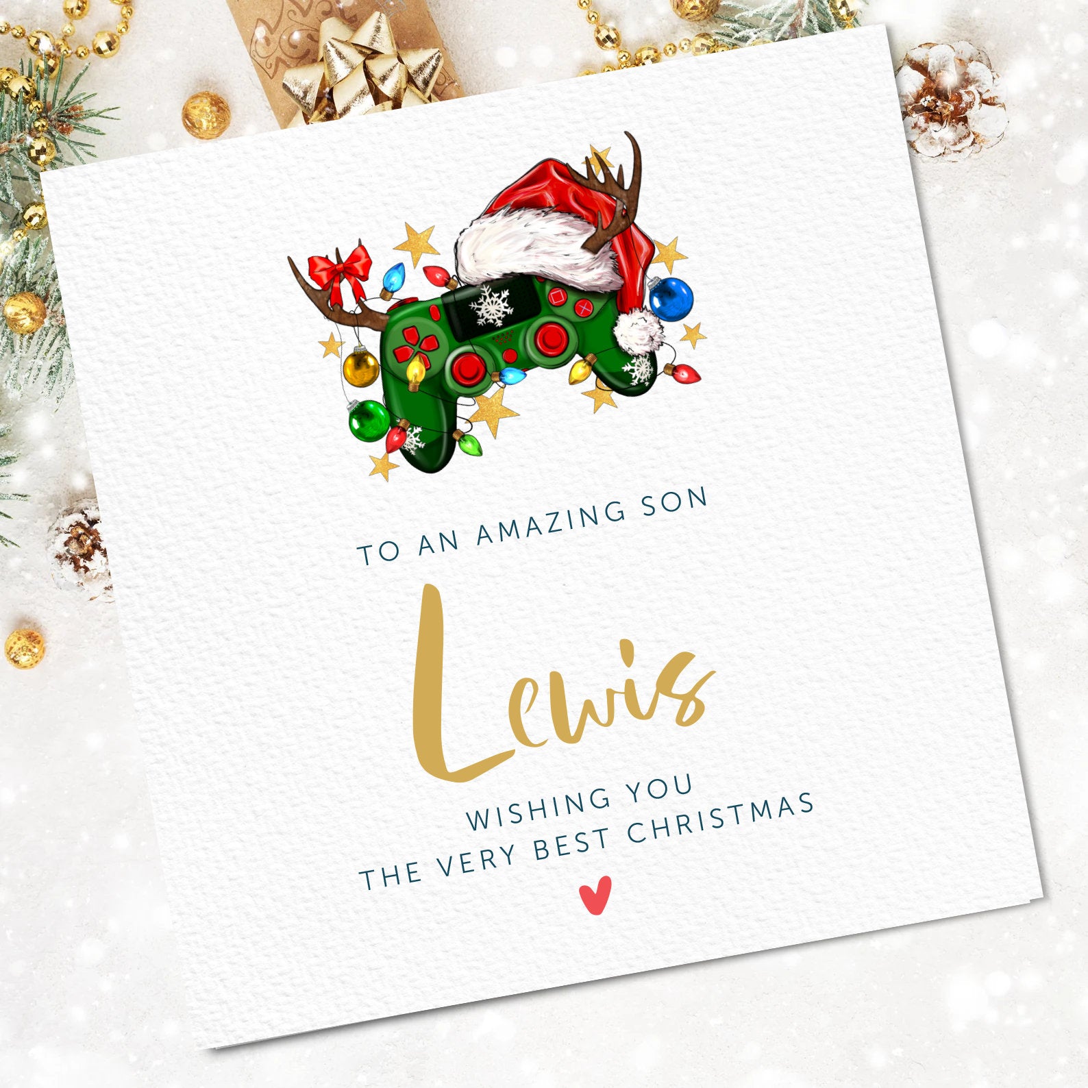 Christmas Card for Son - Gaming
