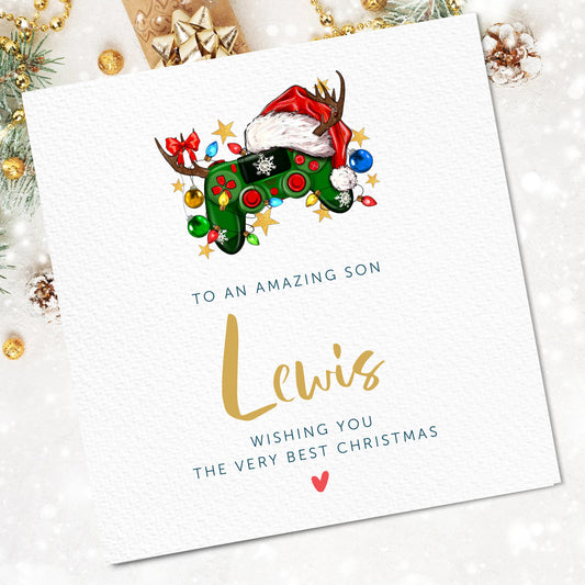 Christmas Card for Son - Gaming