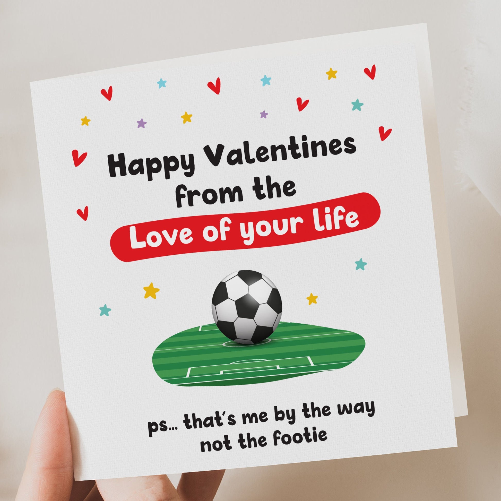 Funny Valentines Football Card for husband