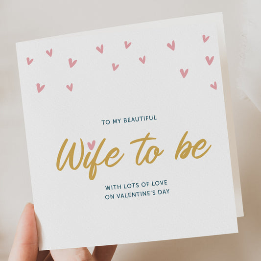 wife to be valentine card