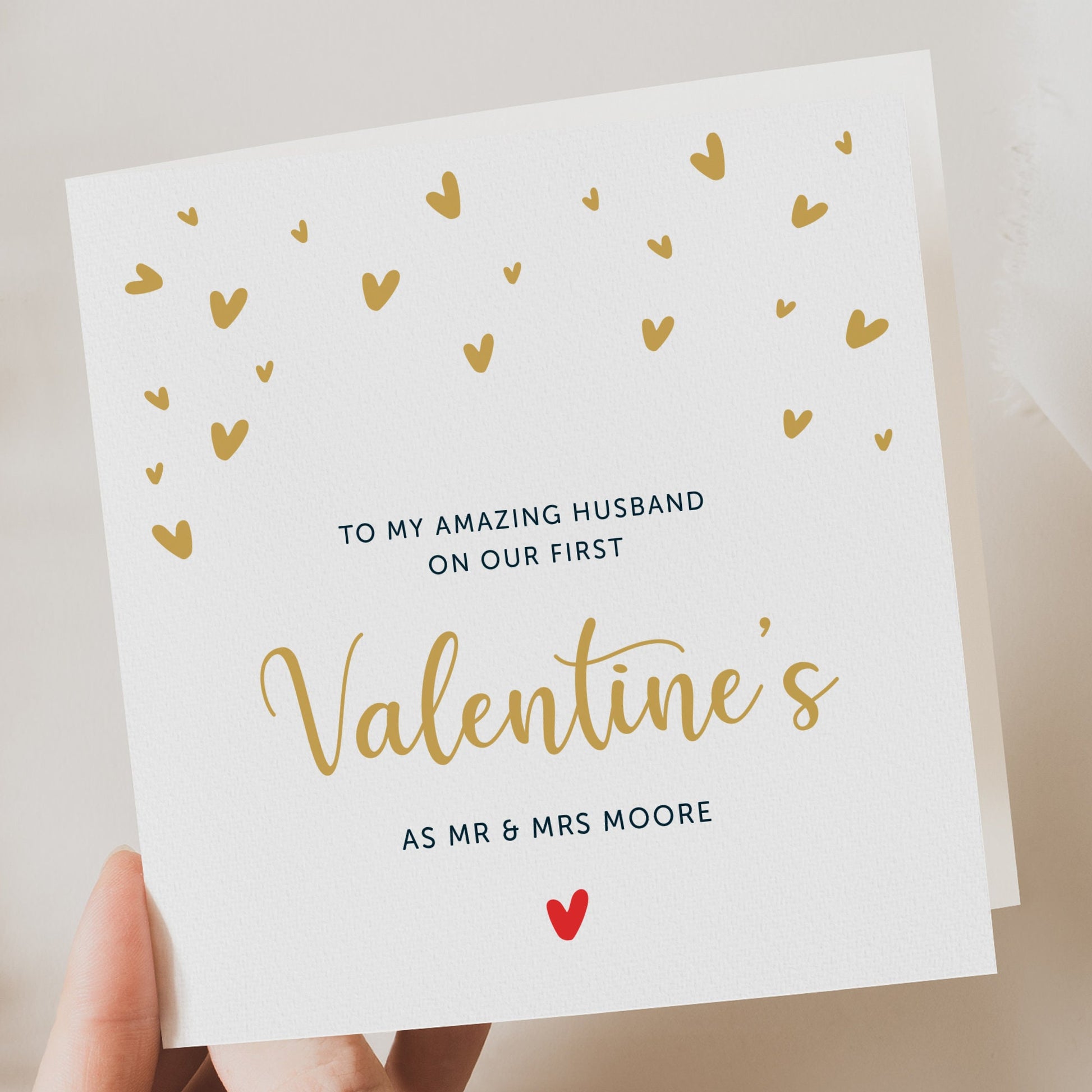 First valentines as Mr and Mrs