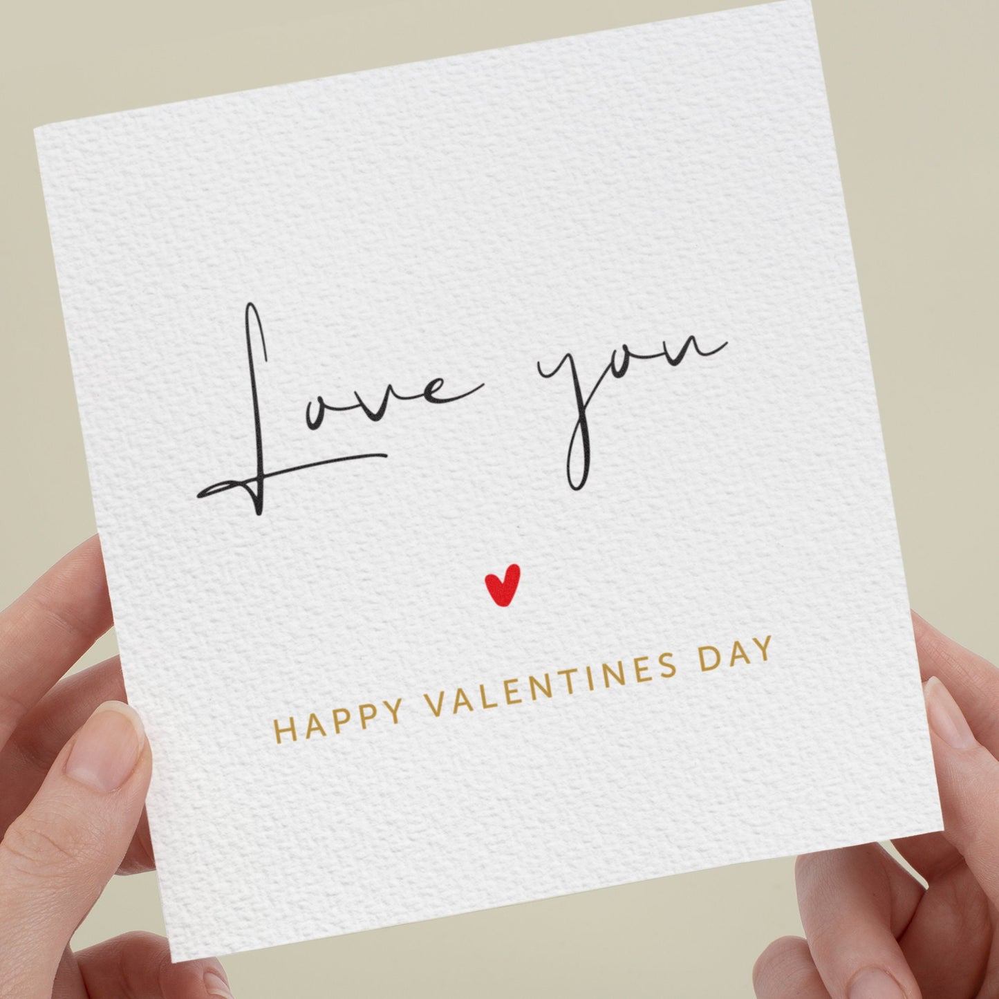 Love You More Valentine's Day Card