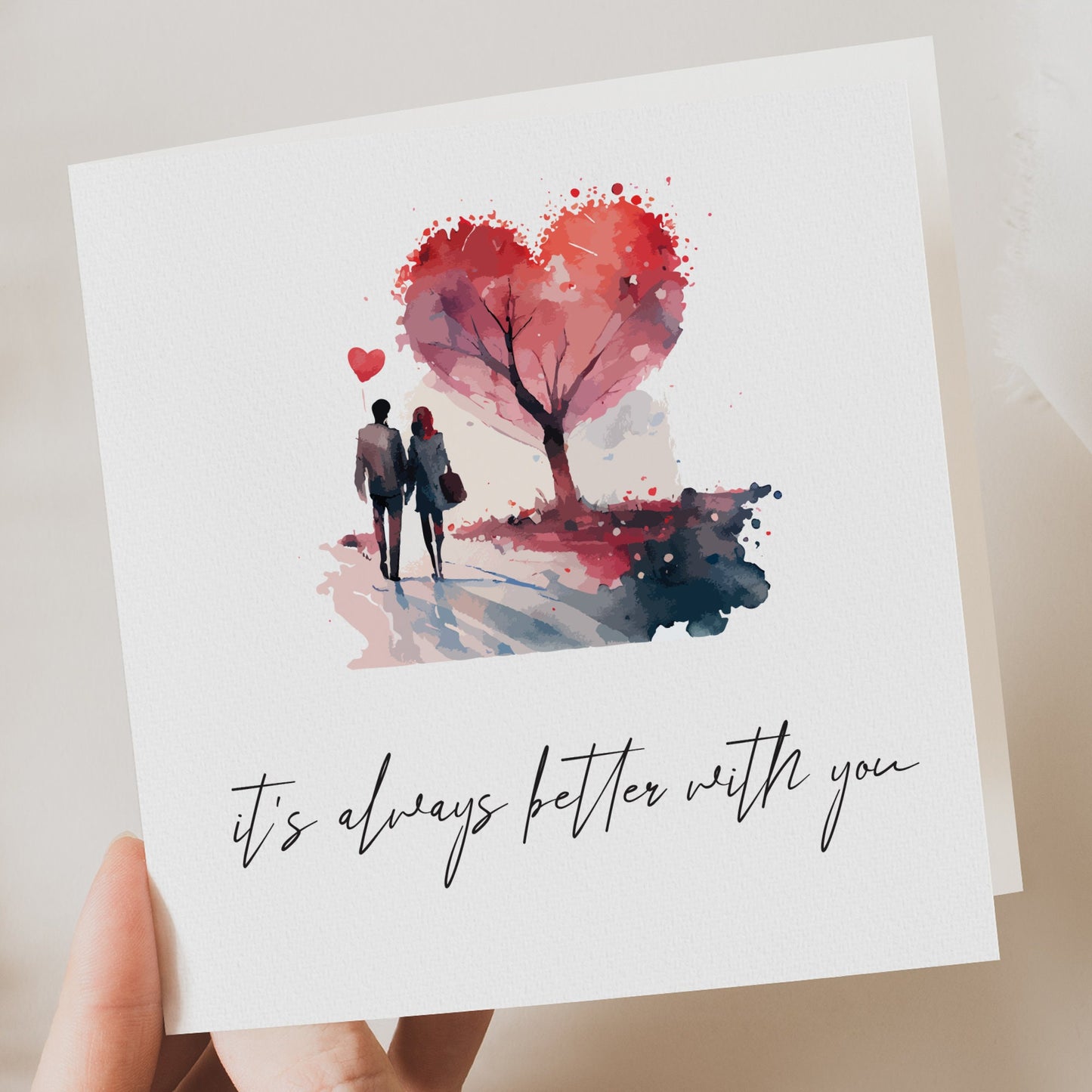 Elegant valentines card