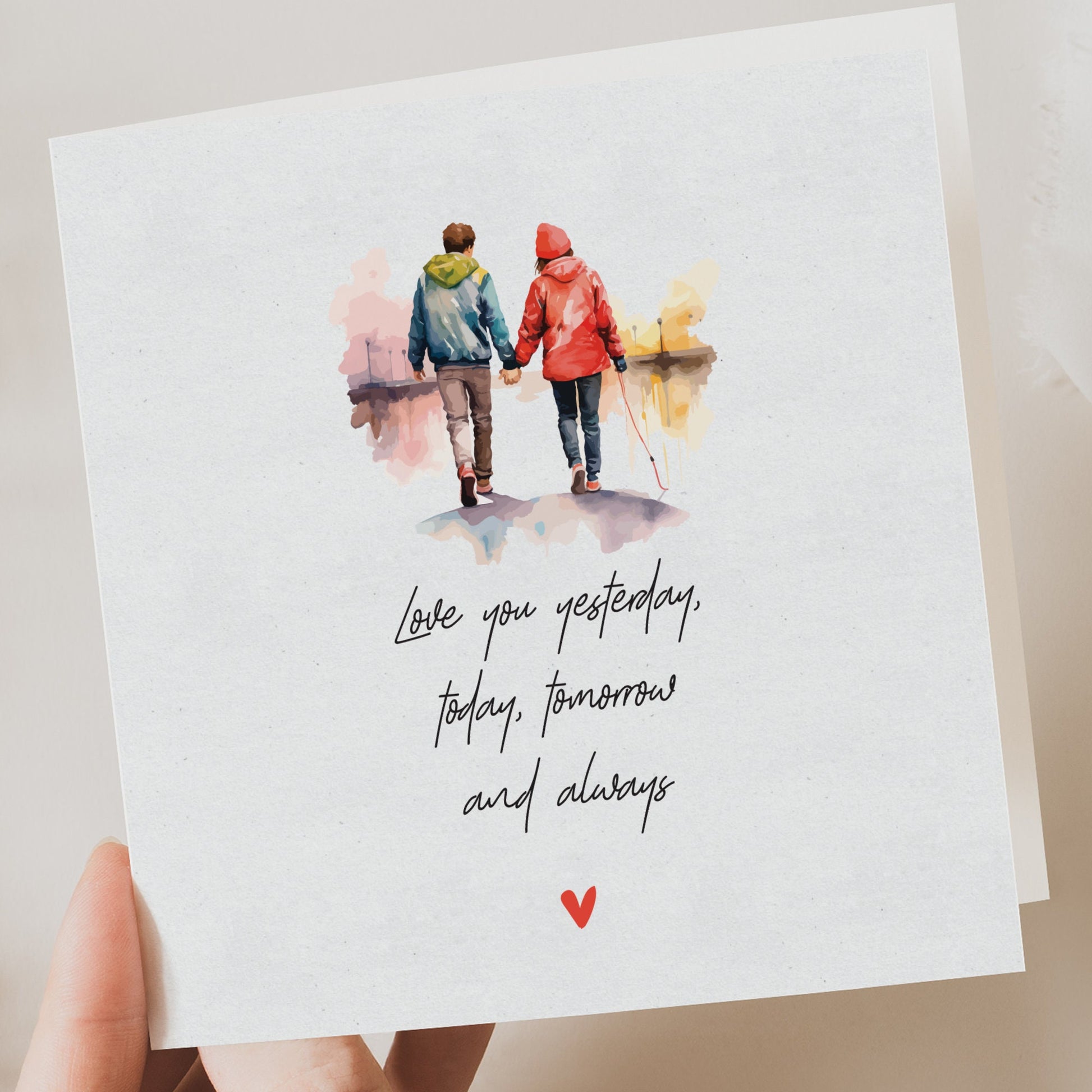 delicate love valentines, anniversary card