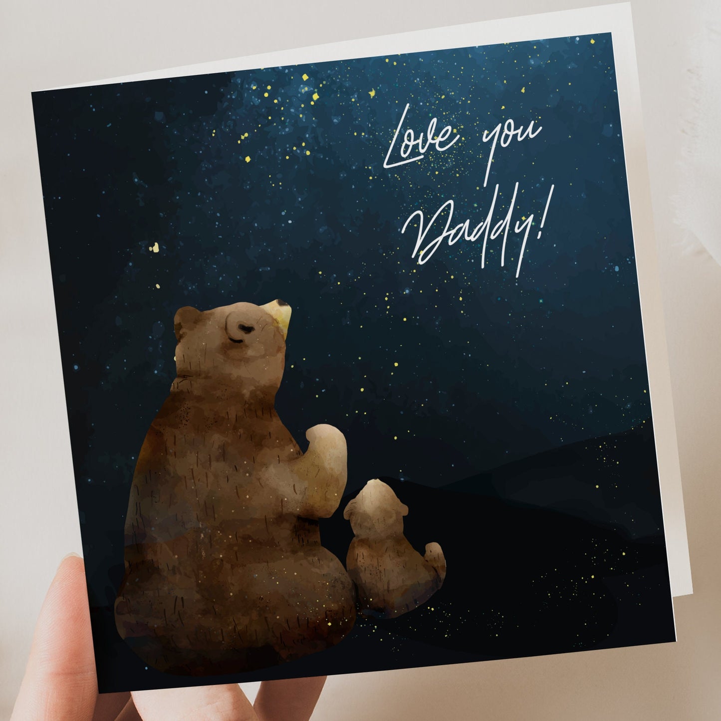 Daddy first valentines, birthday card