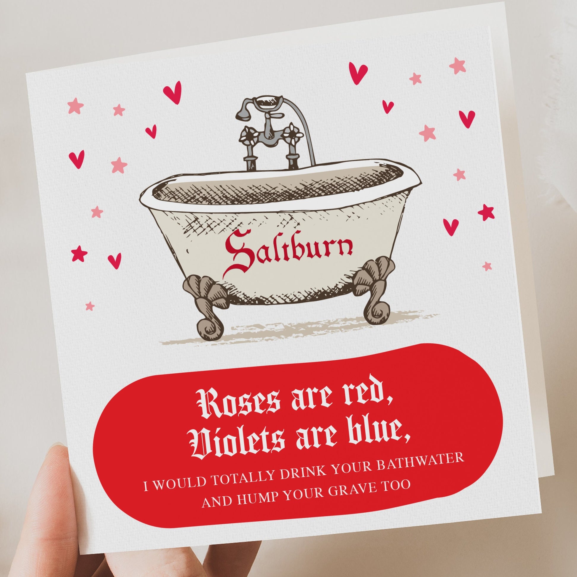 Funny Fart Valentine's Day Card - Blank Inside