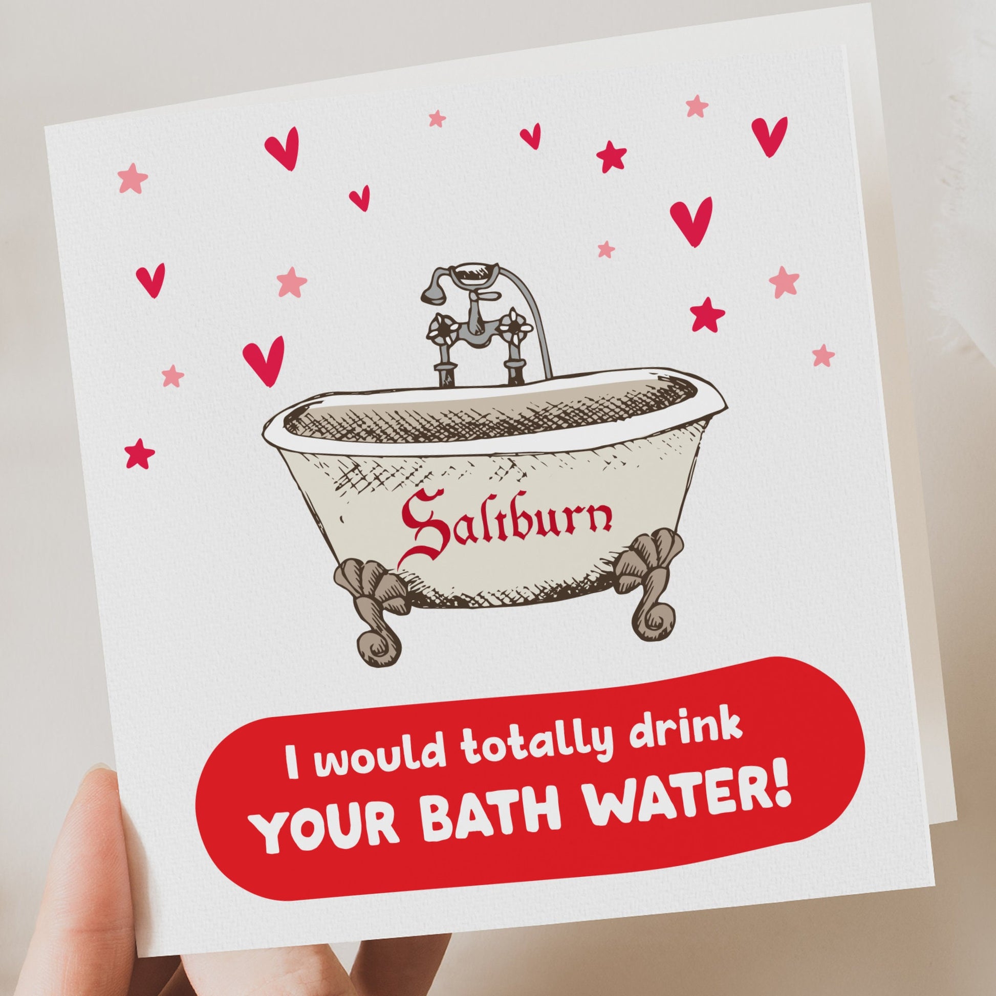 Saltburn Valentines funny card