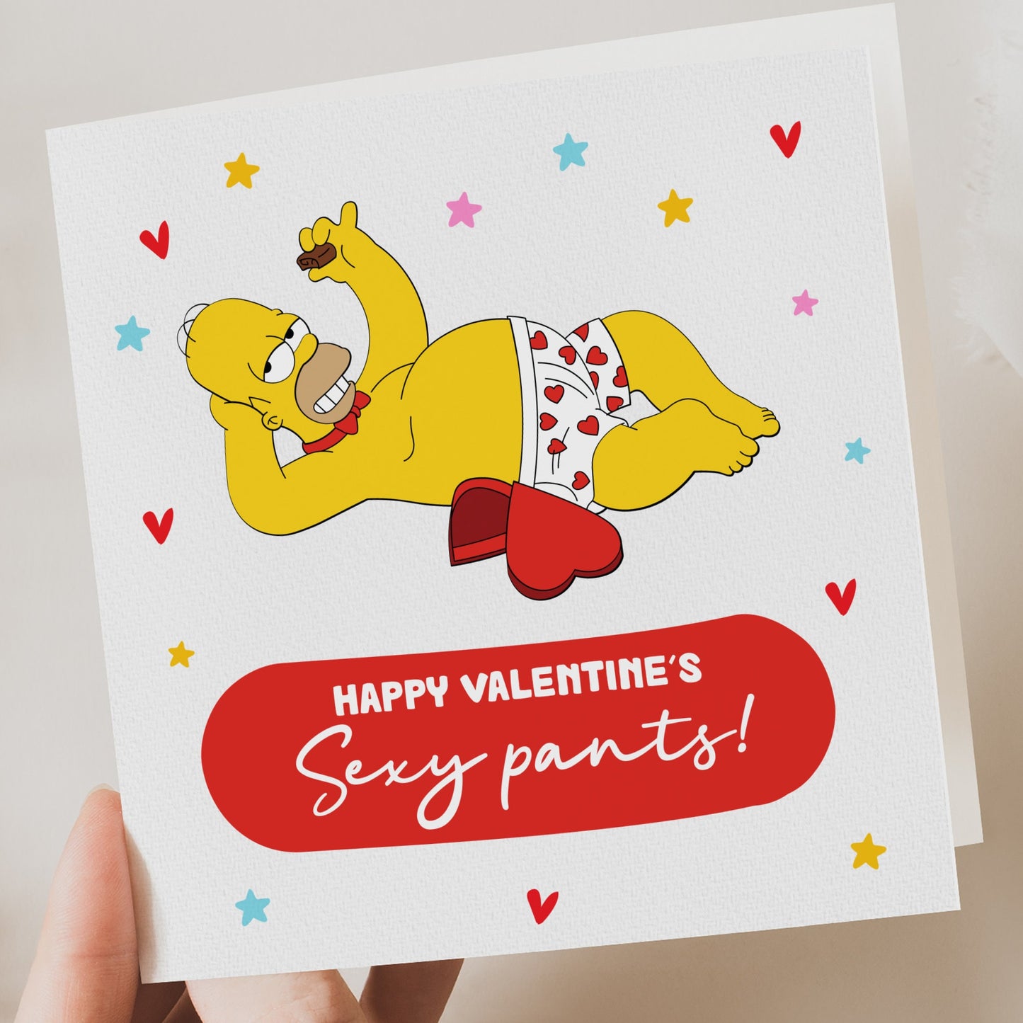 Funny Homer & Marge Valentine's Day Card Simpsons