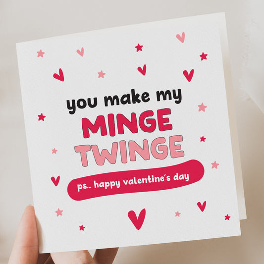 Funny Minge Valentine's Card - Rude Greeting Card