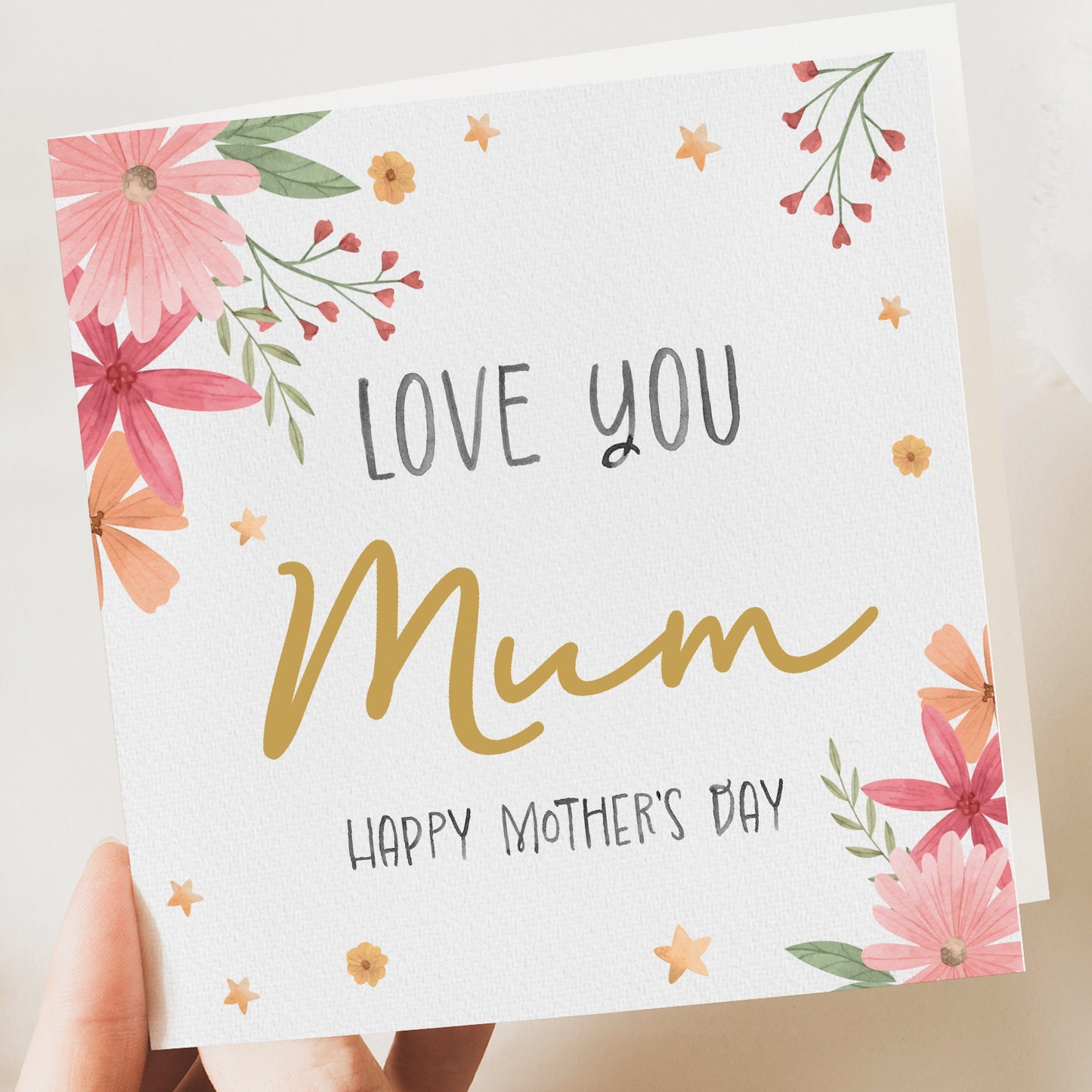 Floral Mothers day card