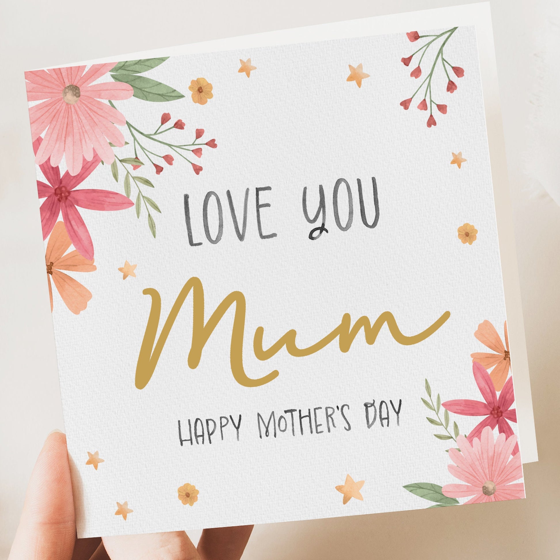 Floral Mothers day card