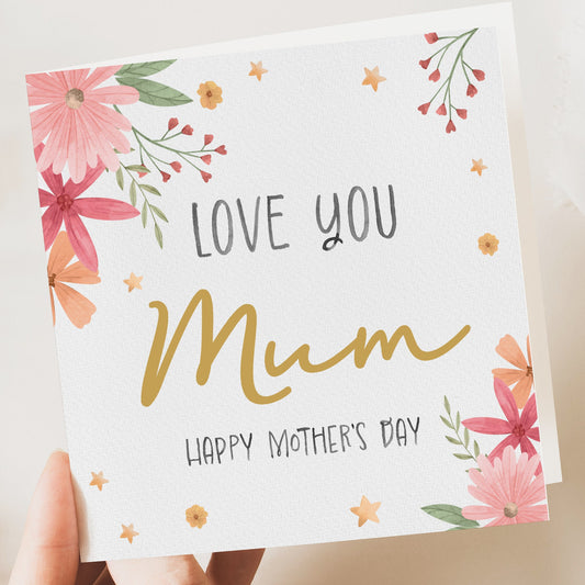 Floral Mothers day card